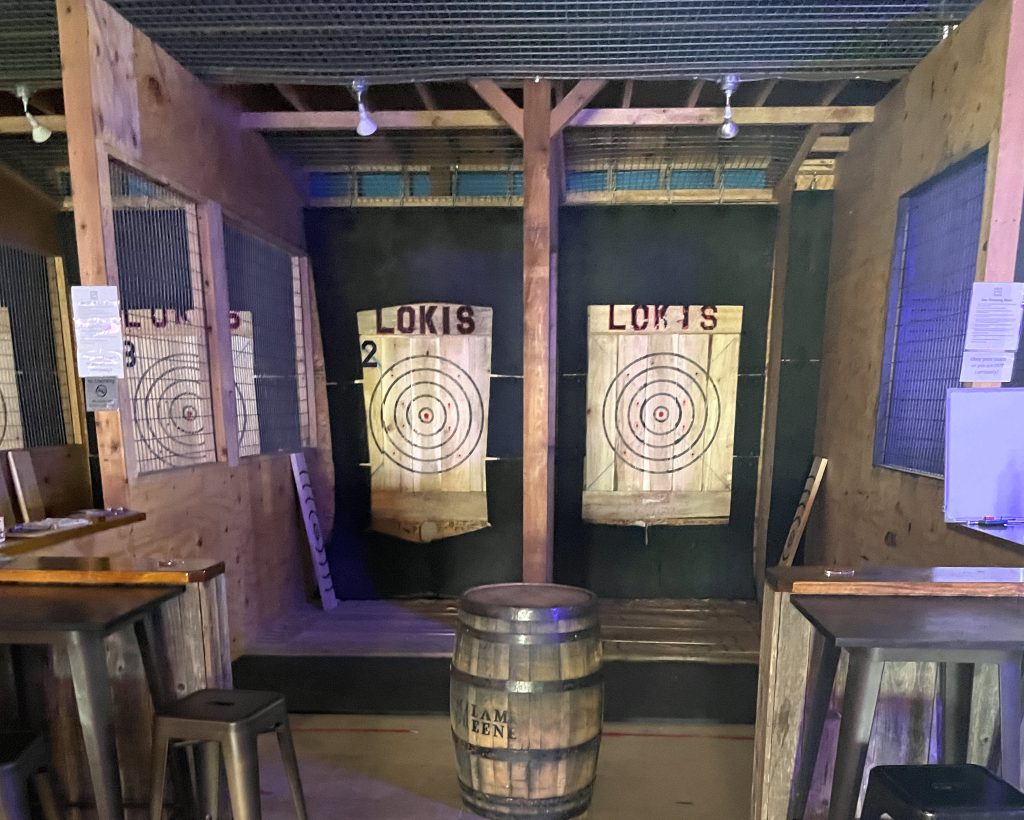 Axe Throwing at the Ski Ranch