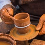 Stock Photo of Pottery Being Created