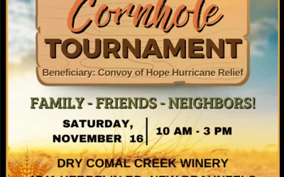 Cornhole Tournament at Dry Comal Creek Vineyard: Nov 16th