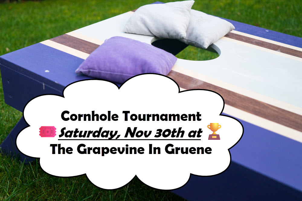 Cornhole Tournament at The Grapevine in Gruene: Join the Fun on Nov 30th, 2024