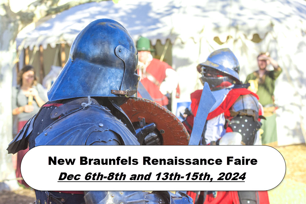 2nd Annual New Braunfels Renaissance Faire – Dec 6-8 & 13-15