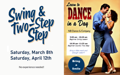 Learn to Dance in a Day – March 8th & April 12