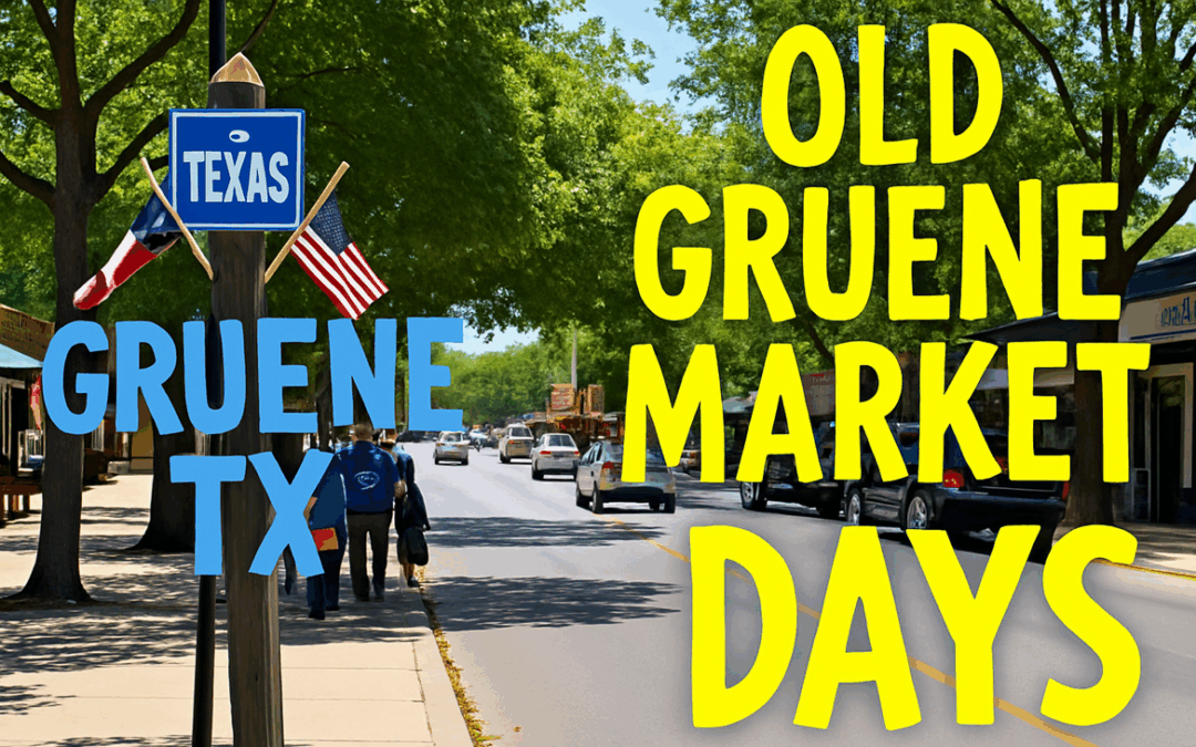 GeneratedPhoto of a old street with text on it that says Old Gruene Market Days