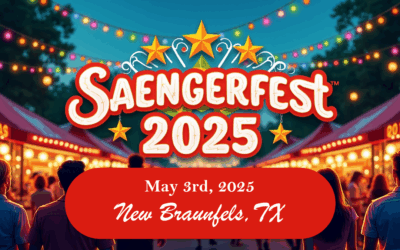 Saengerfest Returns on May 3rd, 2025 in New Braunfels, TX