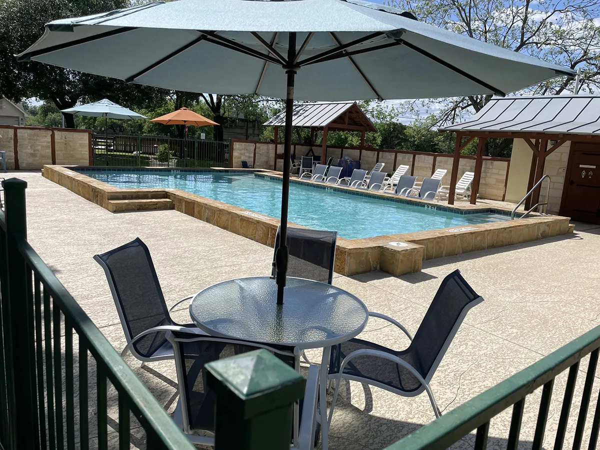 Gruene Cottages Pool Area